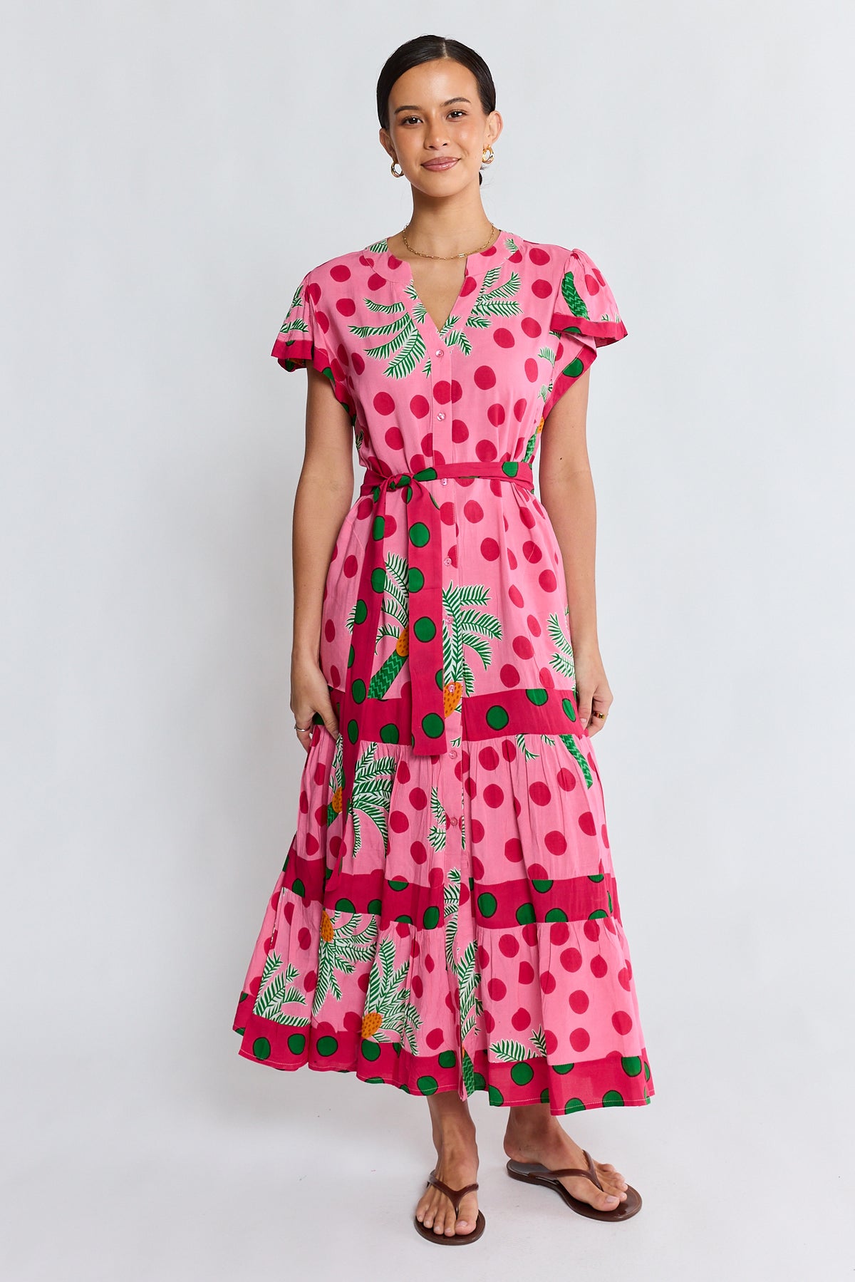 LulaLife - Blanch Midi Dress - Melon