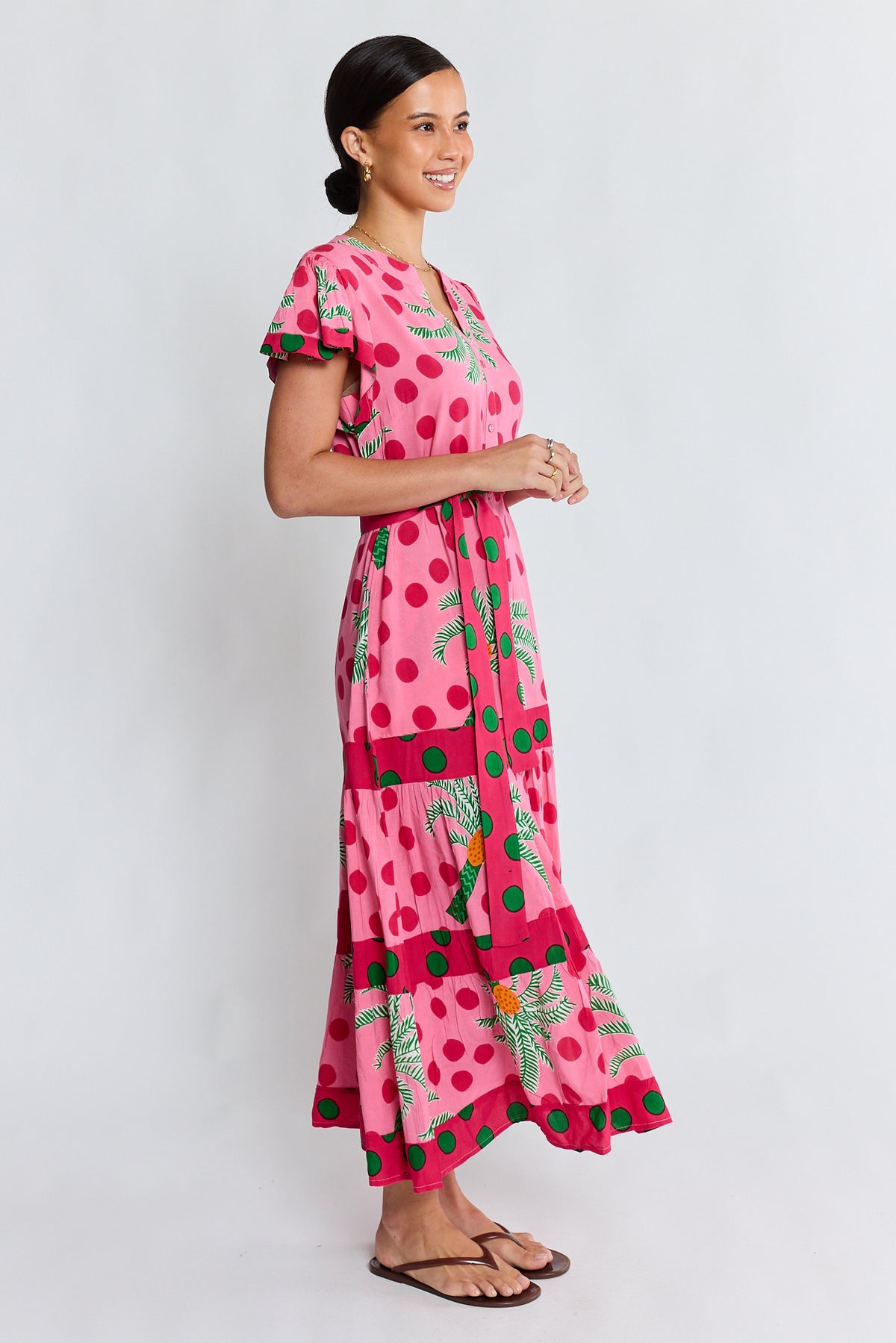 LulaLife - Blanch Midi Dress - Melon