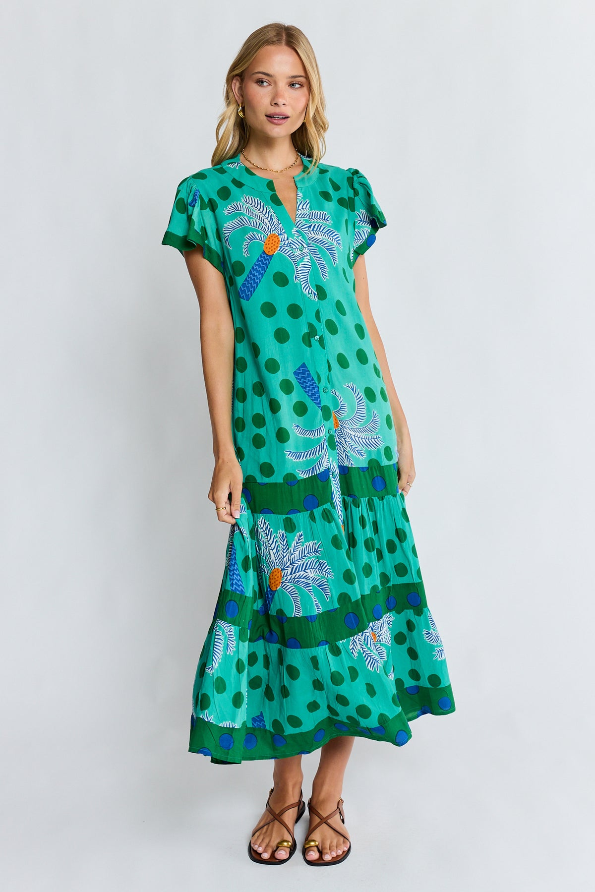 LulaLife - Blanch Midi Dress - Sea