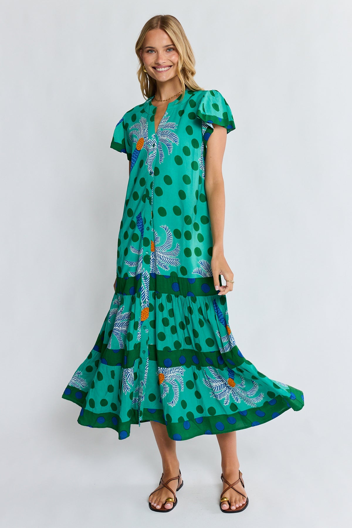 LulaLife - Blanch Midi Dress - Sea