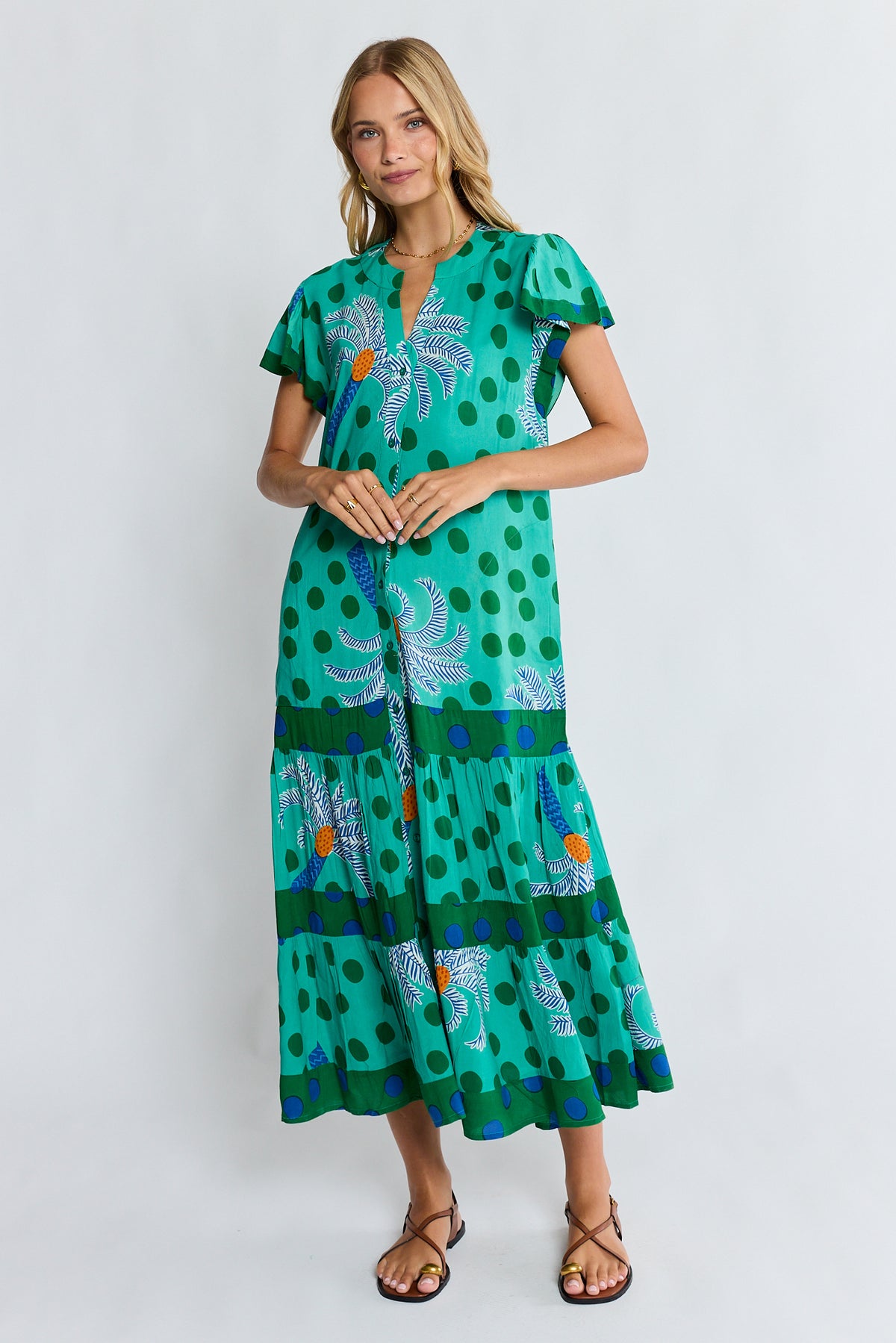LulaLife - Blanch Midi Dress - Sea