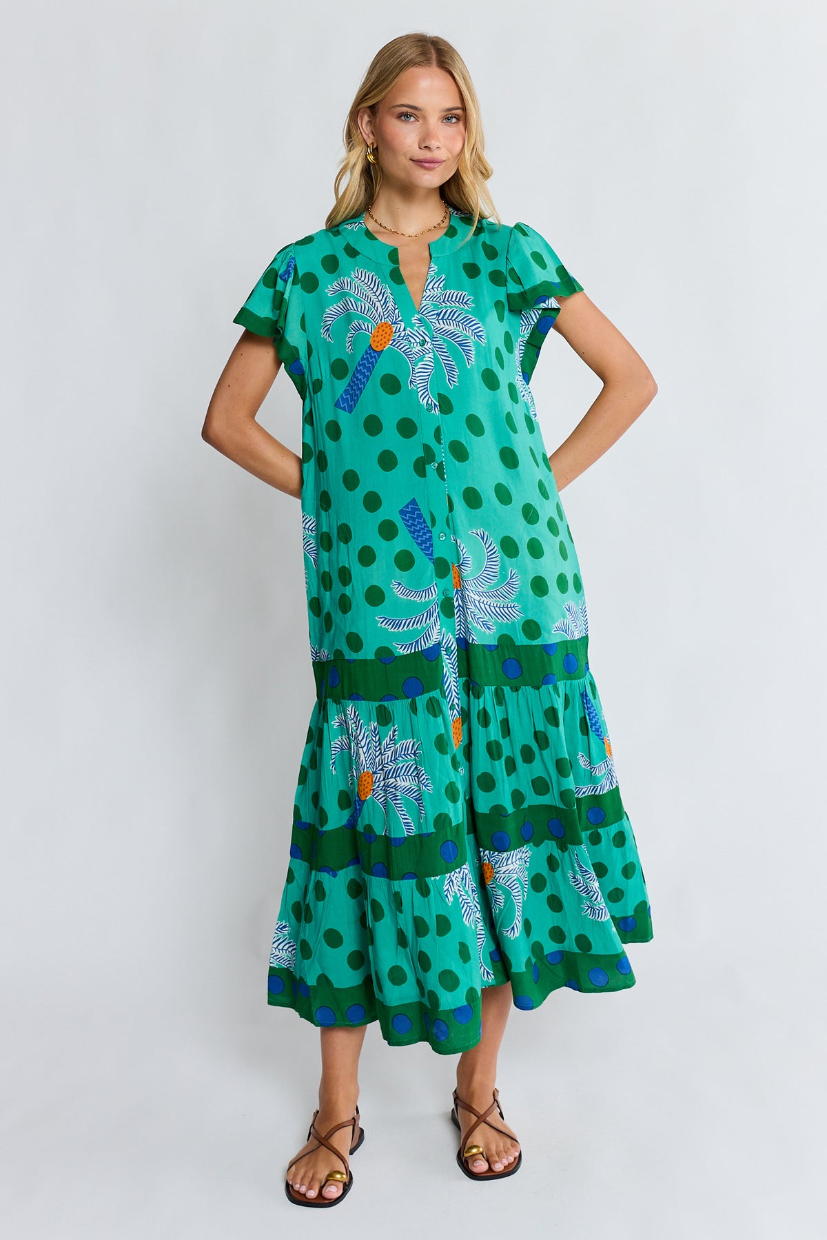 LulaLife - Blanch Midi Dress - Sea