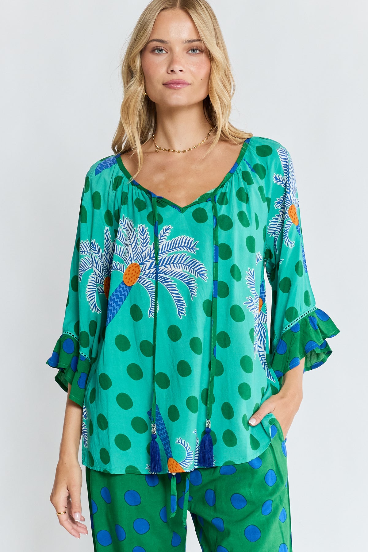 Lula Life - Blanch Tab Top - Sea