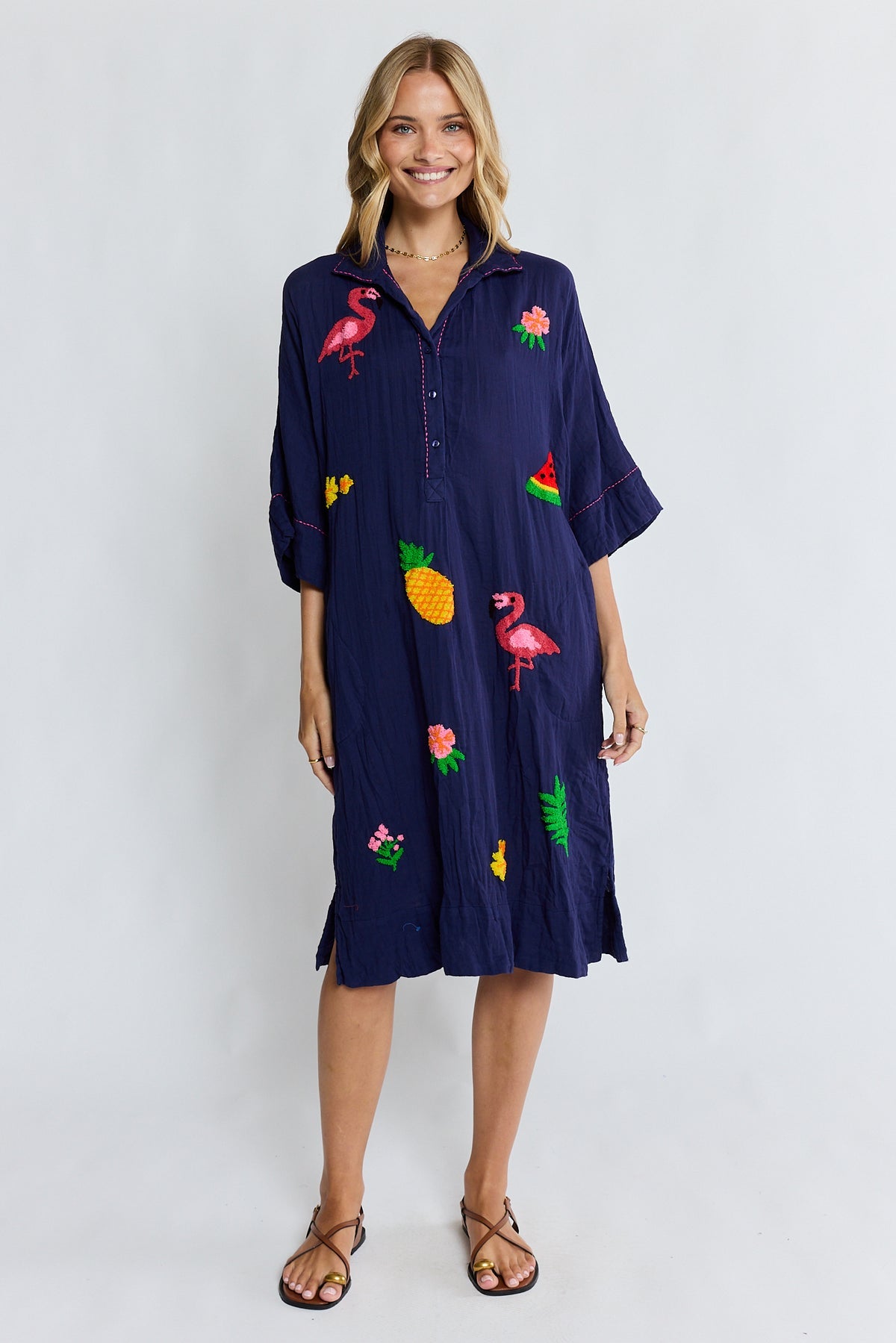 LulaLife - Florida Kaftan - Navy
