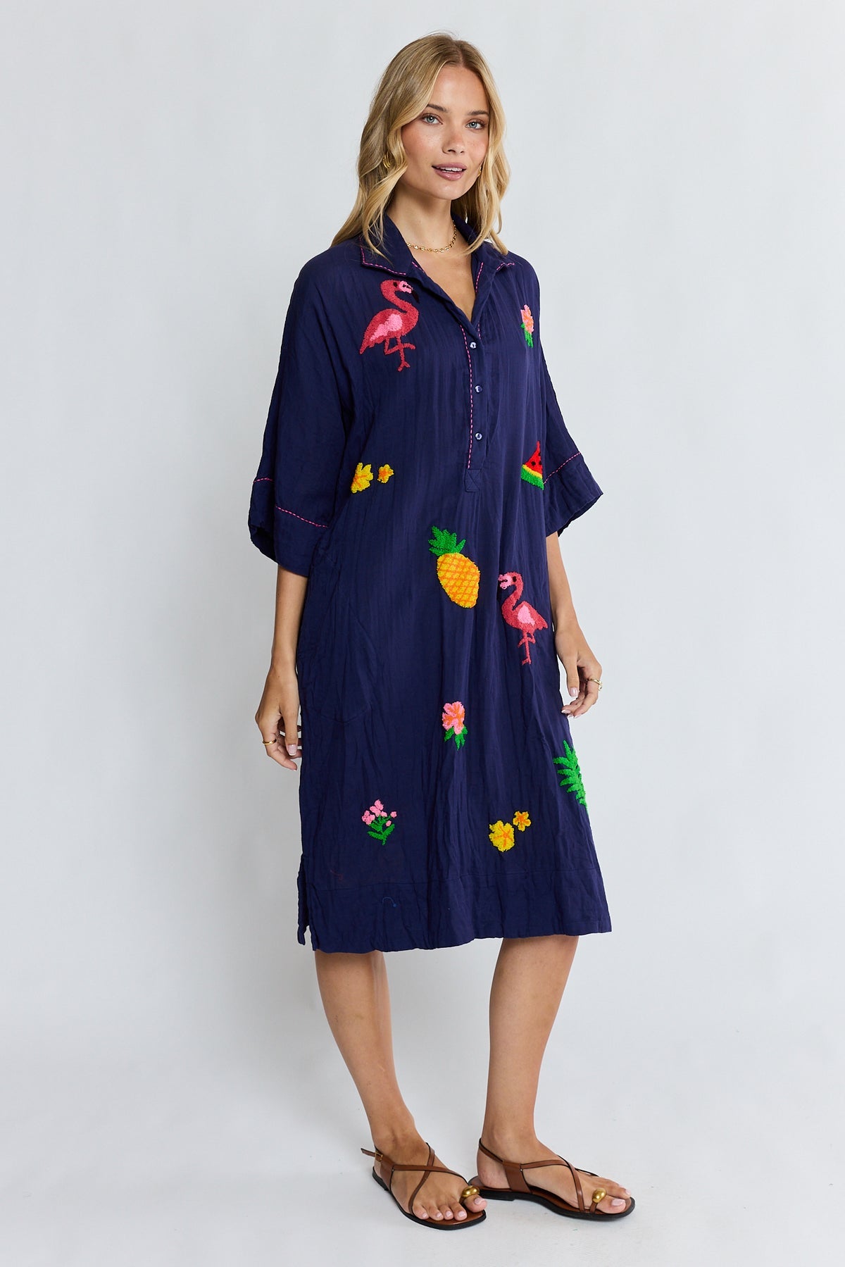 LulaLife - Florida Kaftan - Navy