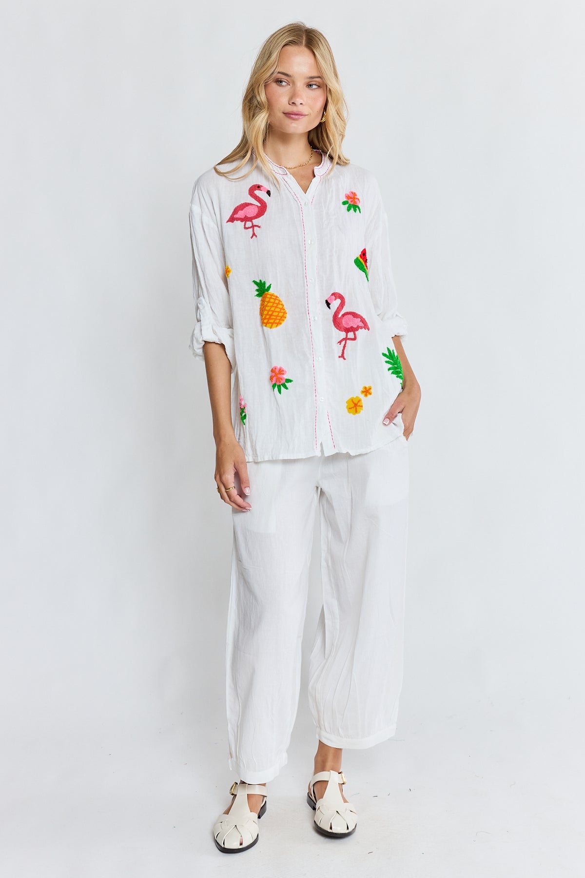 LulaLife - Florida Shirt -  White