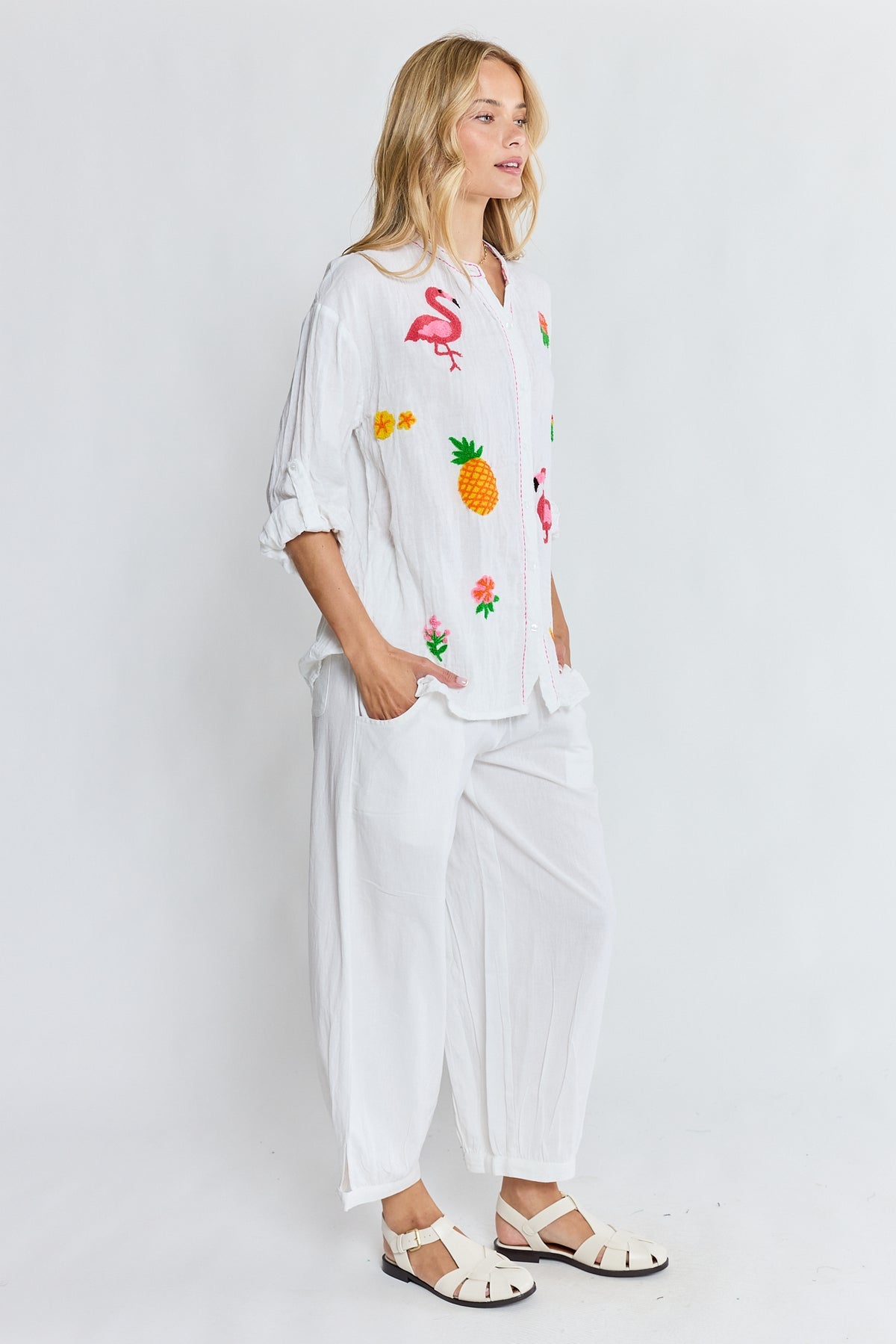 LulaLife - Florida Shirt -  White