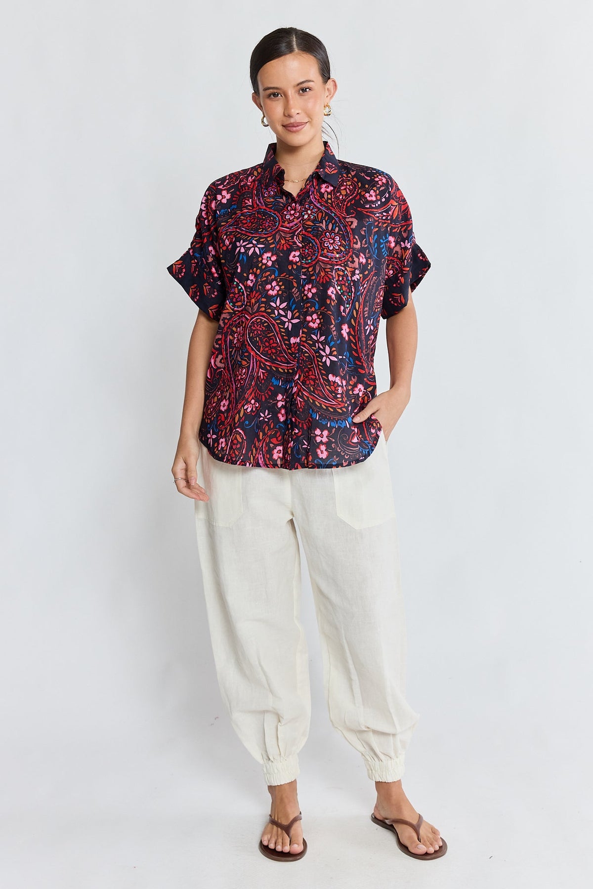Lula Life - Kamila Shirt - Navy