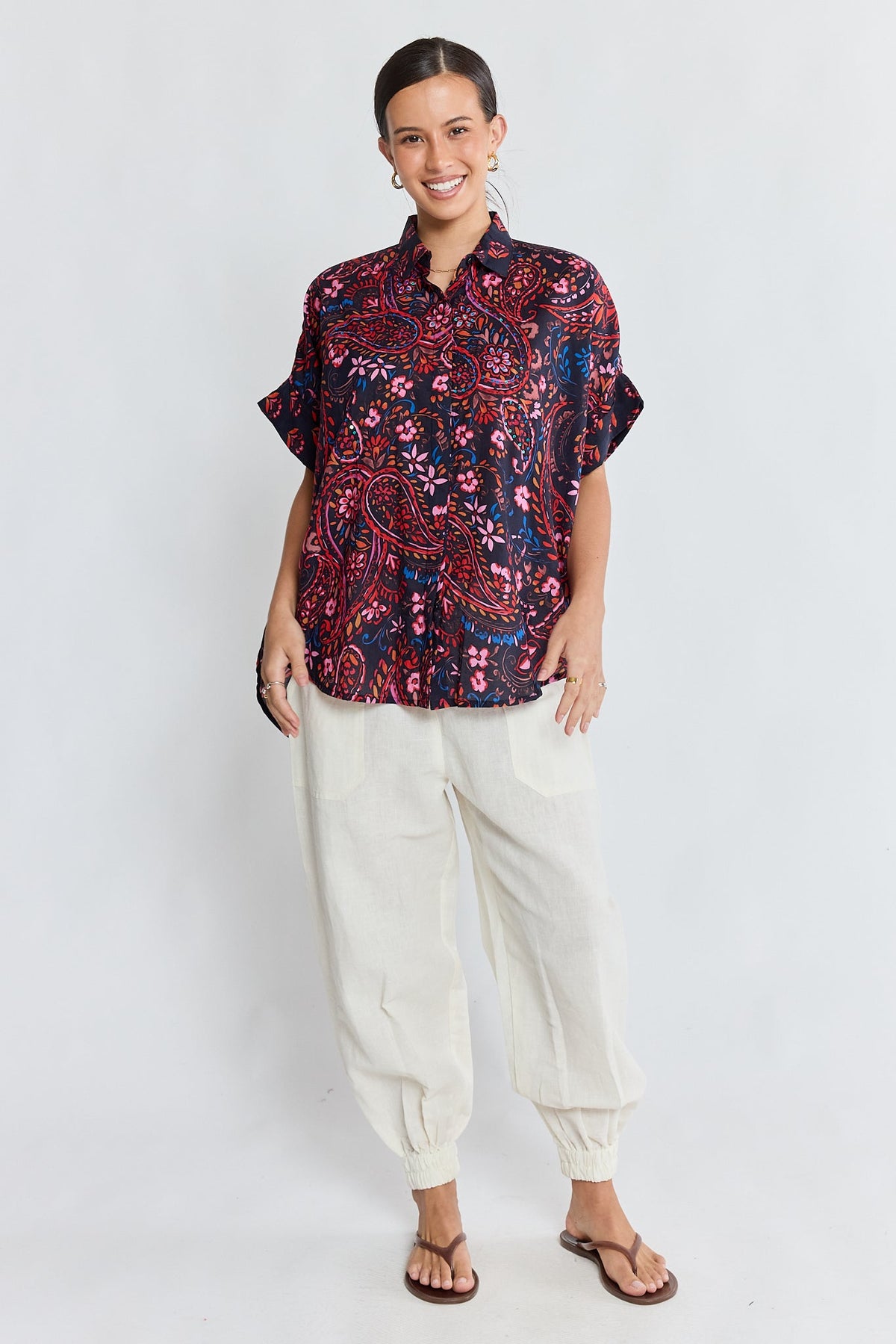 Lula Life - Kamila Shirt - Navy