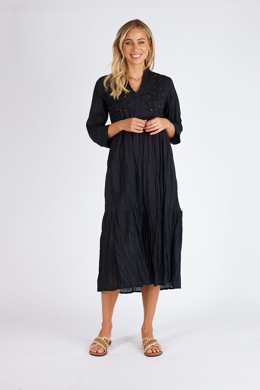 Lula Life - Luna Midi Dress - Black