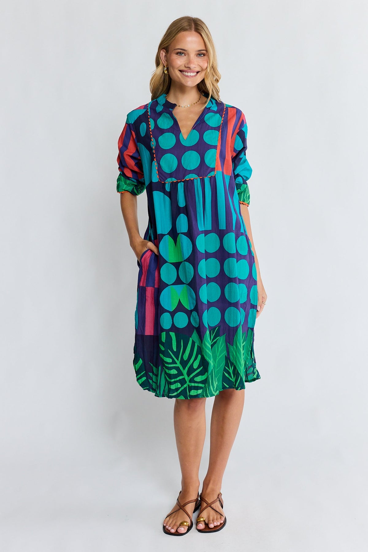 LulaLife - Rhea Midi Dress - Navy