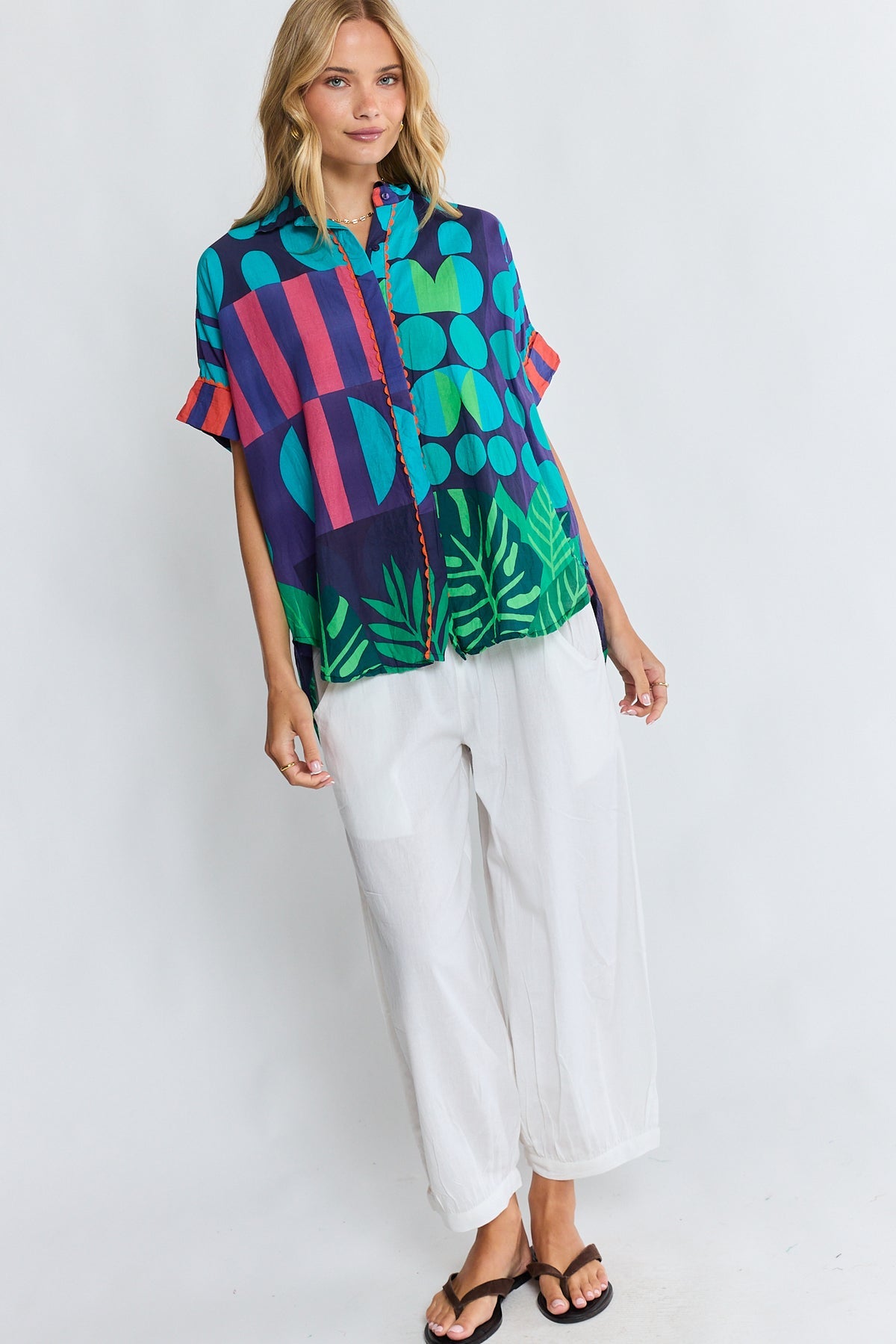 LulaLife - Rhea Shirt - Navy