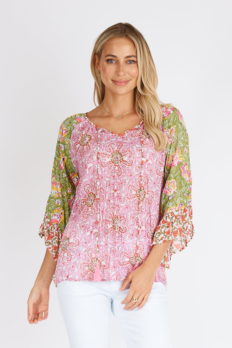 Lula Life  - Stella Long Sleeve Top - Multi