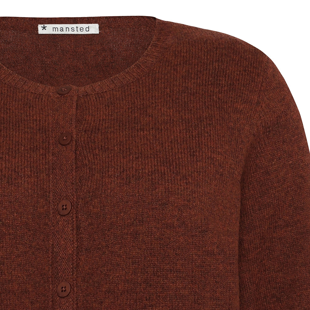 Mansted - Midori Lamb Crew  Cardi - Spice