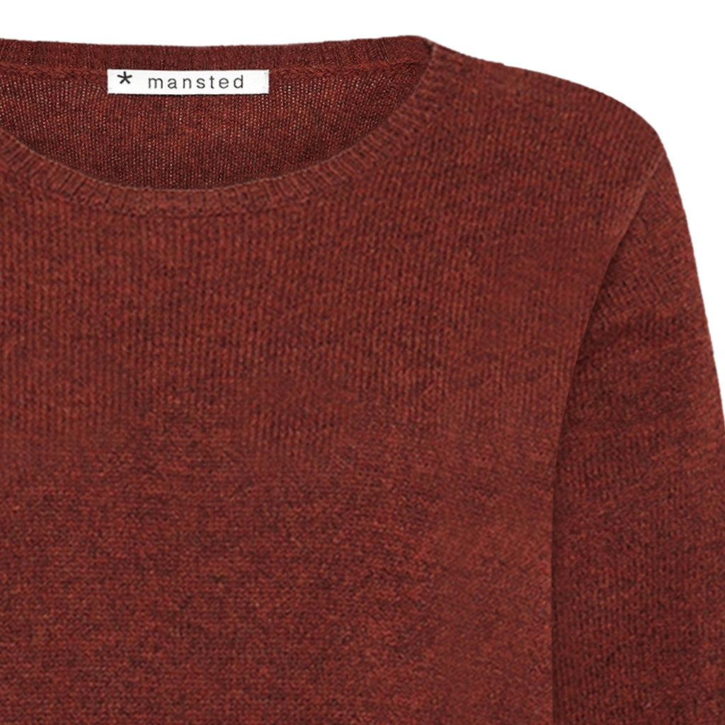 Mansted - Midori Lamb Crew  Cardi - Spice