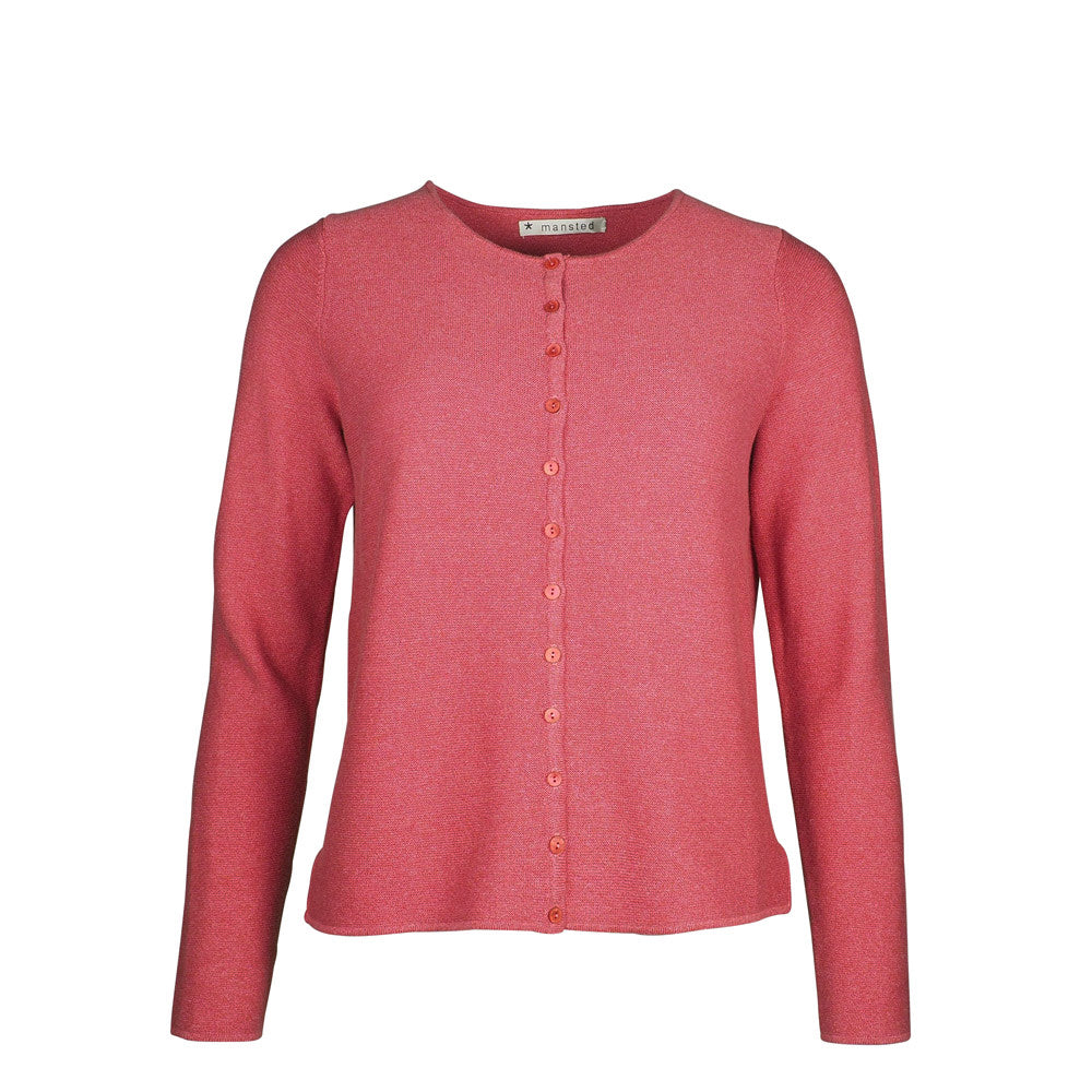 Mansted - Monsoon Cardigan - Soft Red