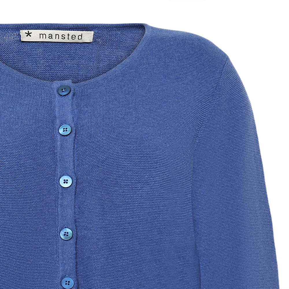 Mansted - Monsoon Eco Cotton Cardigan - Blue