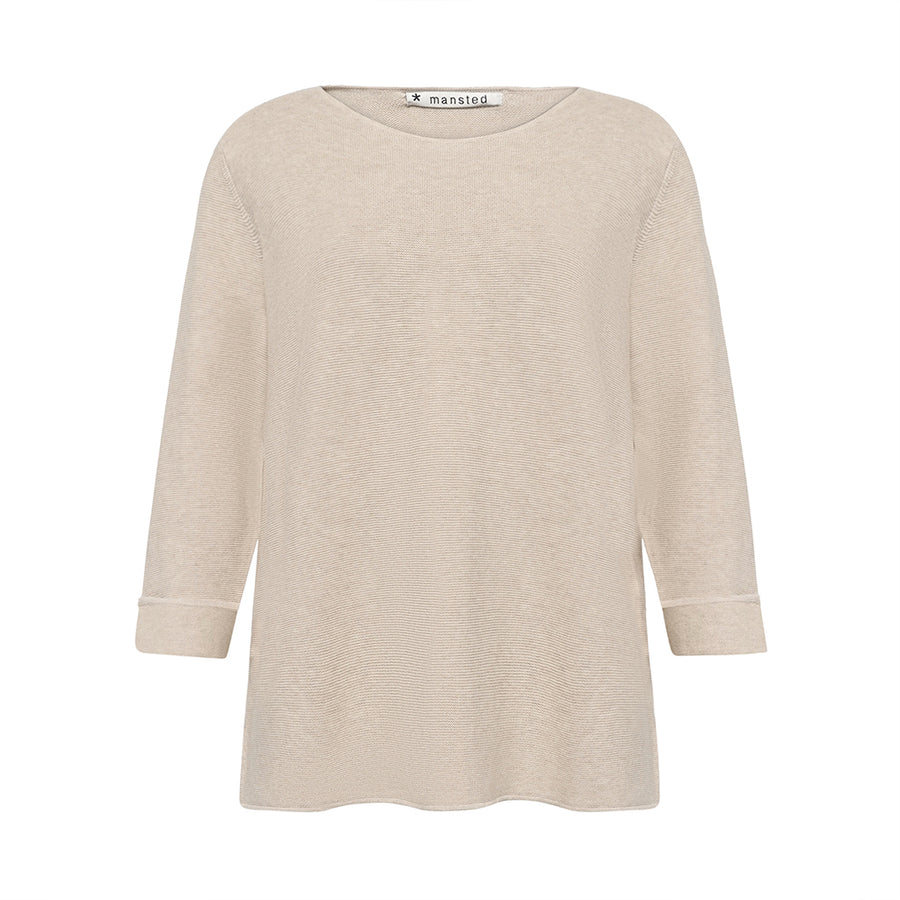 Mansted - Moriko Eco Crew - Light Oat