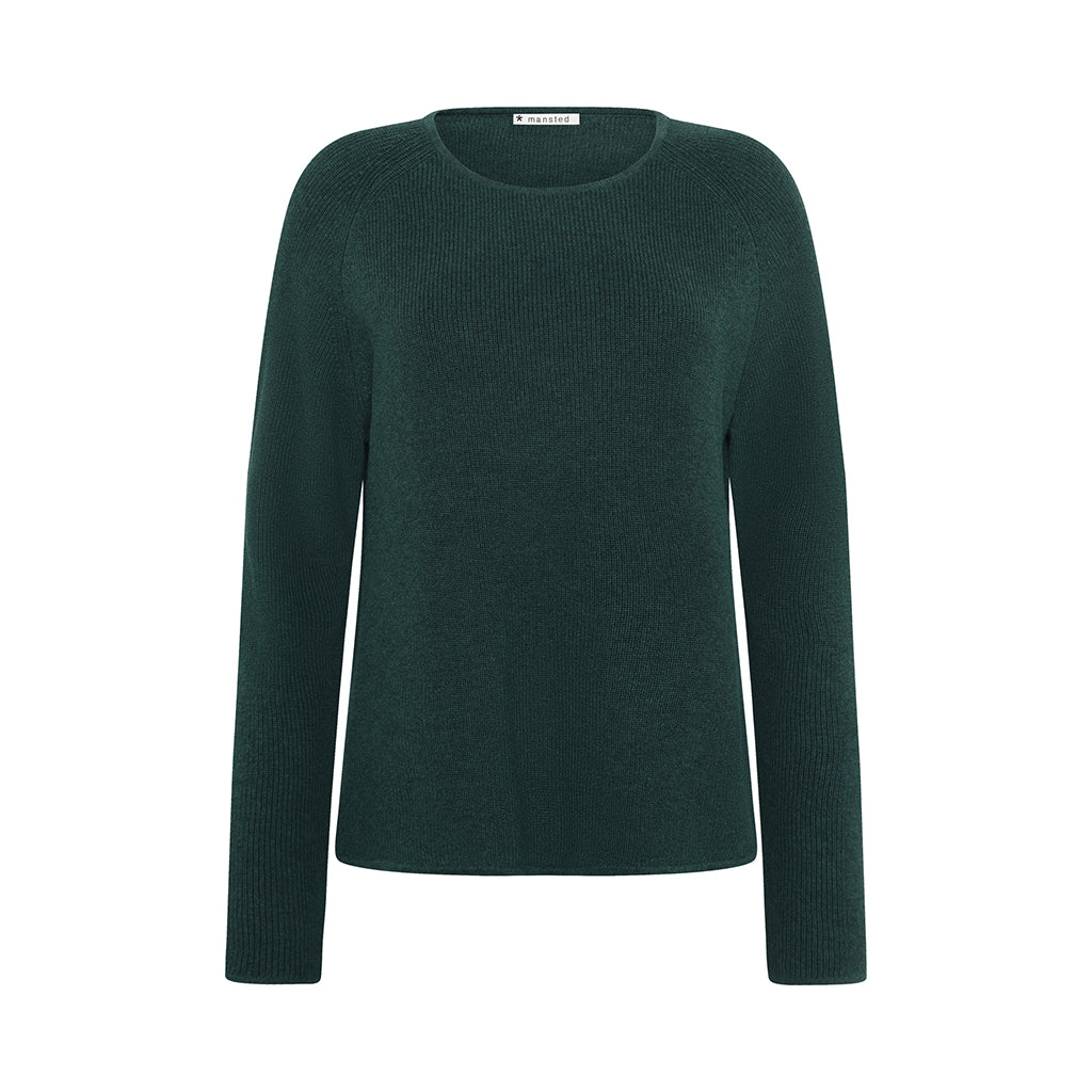 Mansted - Nectarine - Eco Half Crew - Cold Green