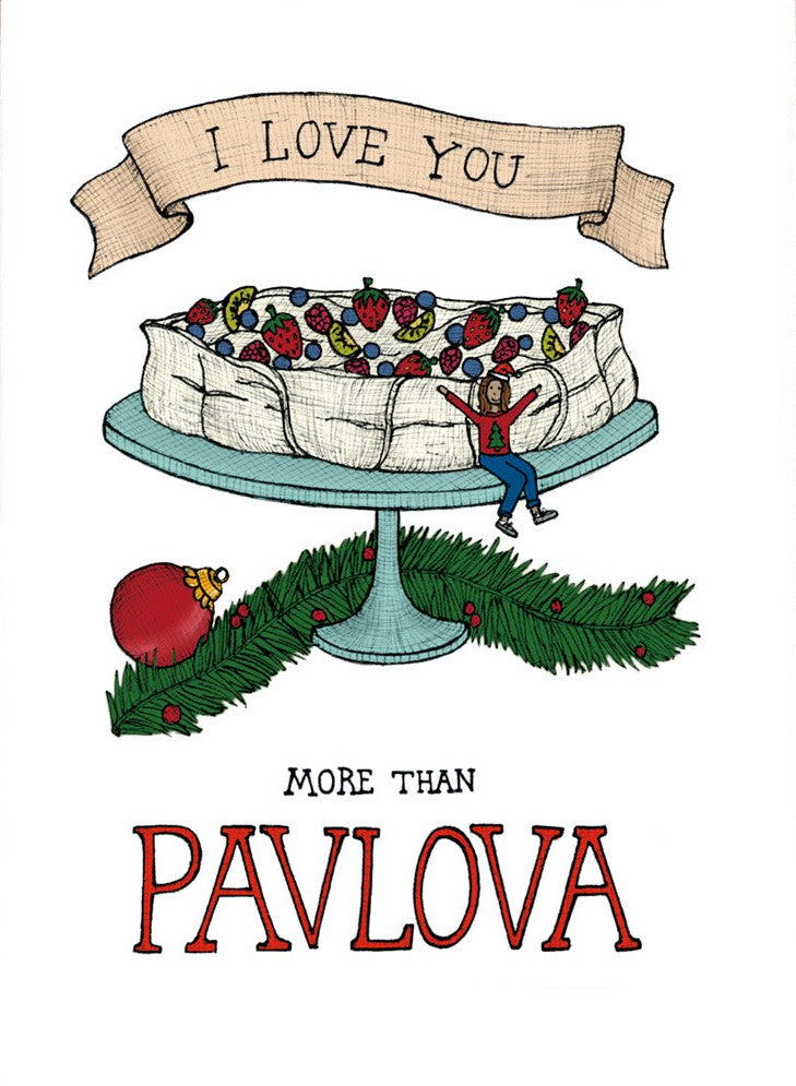 Nonsense Maker Card - I Love You More than Pavlova