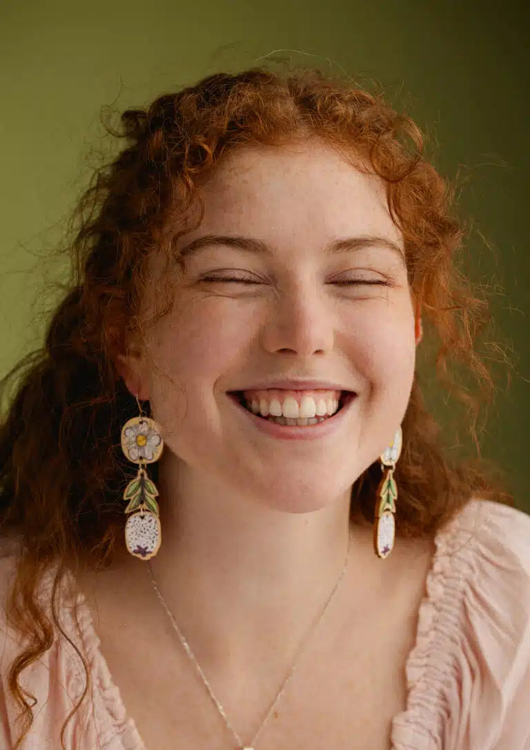 To The Trees - Midyim Berry Earrings Double Layer