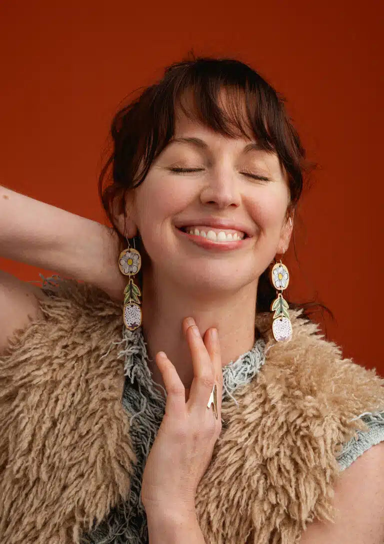 To The Trees - Midyim Berry Earrings Double Layer