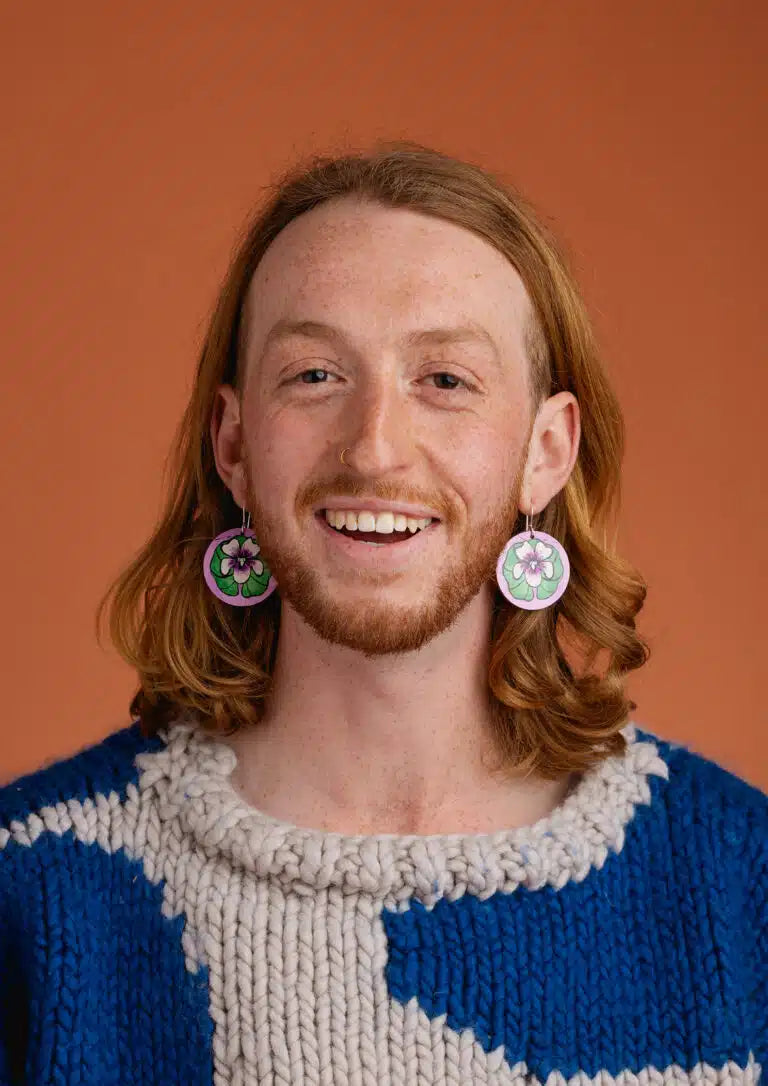 To The Trees - Native Violet Earrings