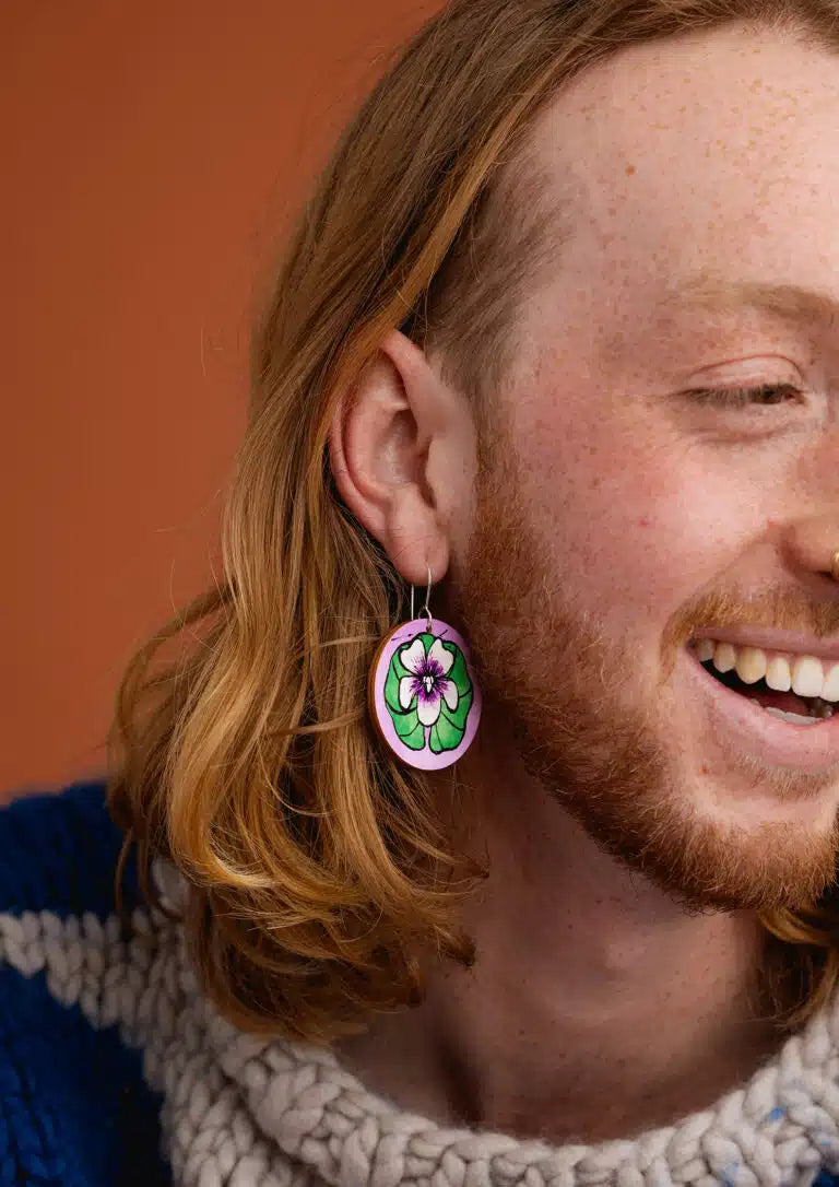 To The Trees - Native Violet Earrings