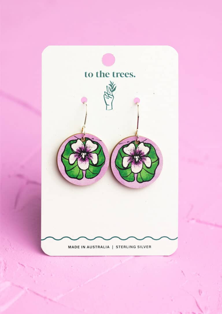 To The Trees - Native Violet Earrings