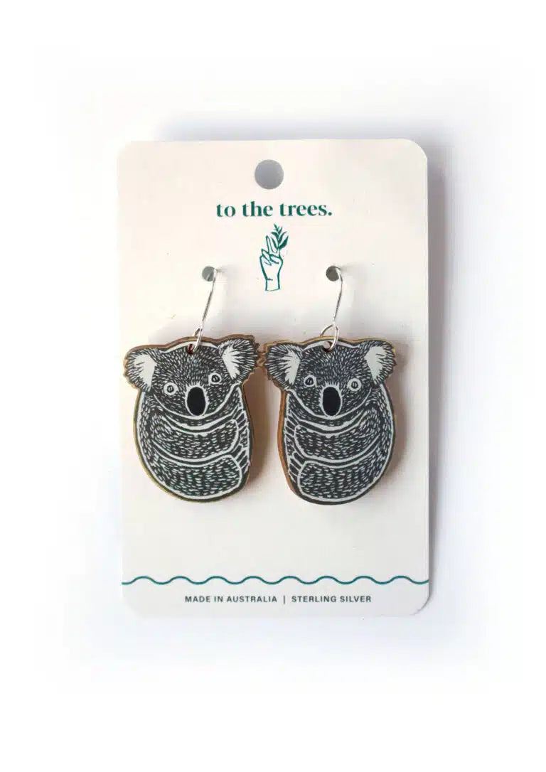 To The Trees - Koala Earrings
