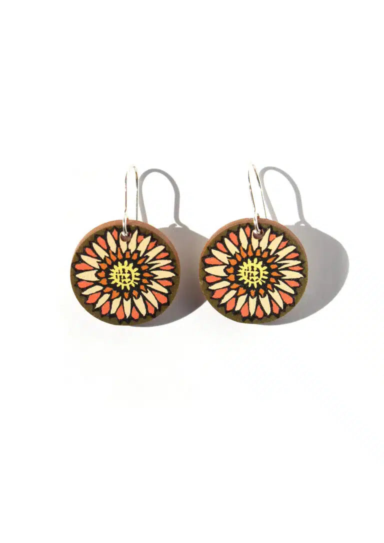 To The Trees -Straw Flower Earrings - Small