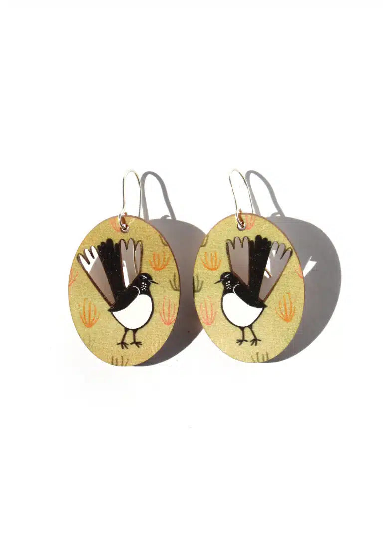 To The Trees - Wille Wagtails Earrings - Small