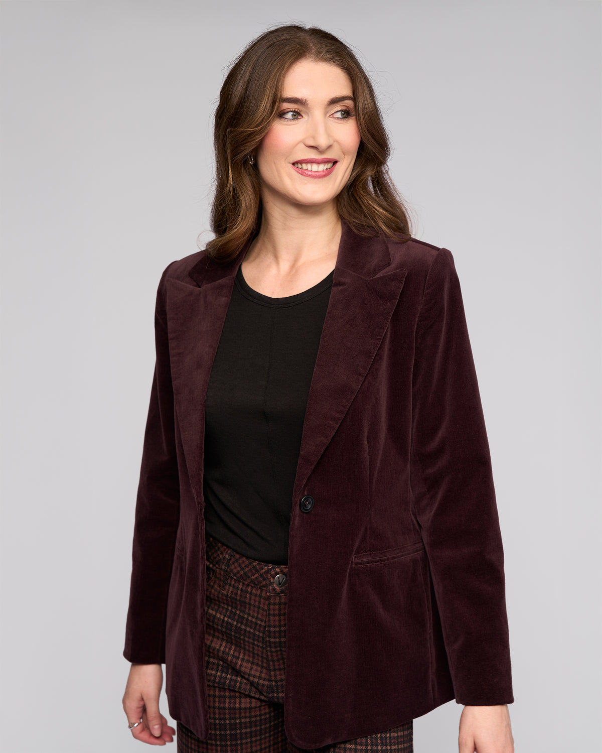 Vassalli - Cord Blazer - Merlot