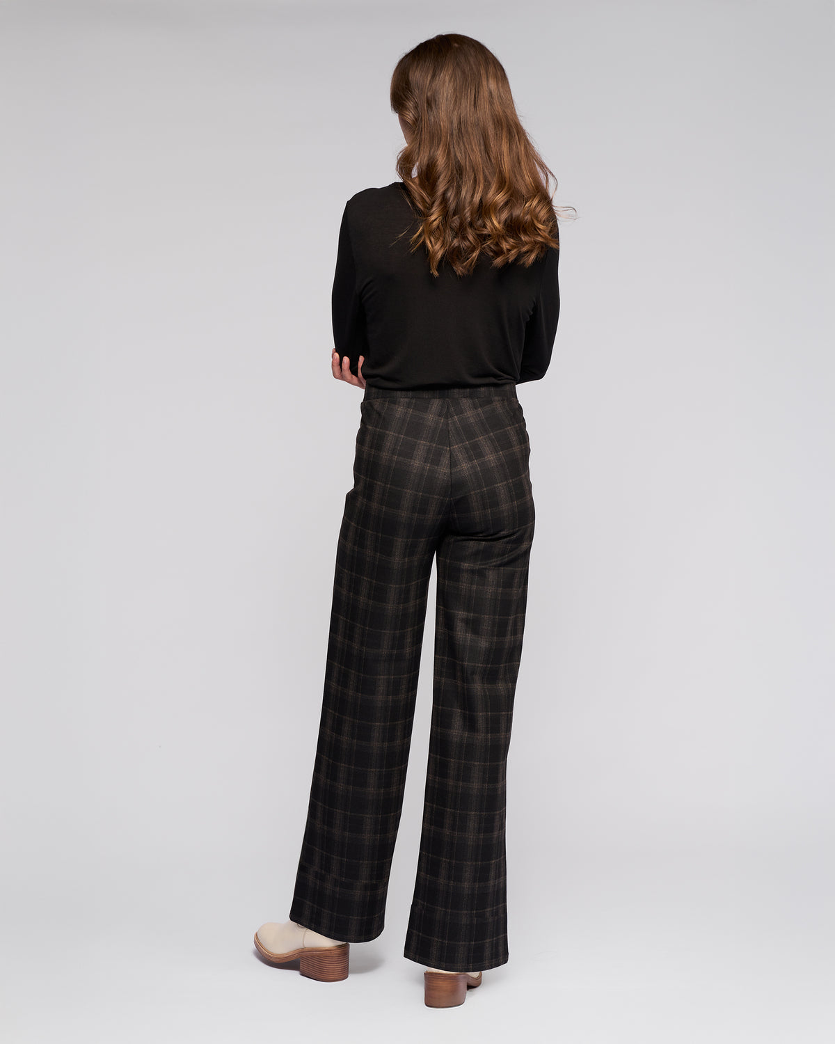 Vassalli -  Loft Pull On Pant - Checkmate - 235