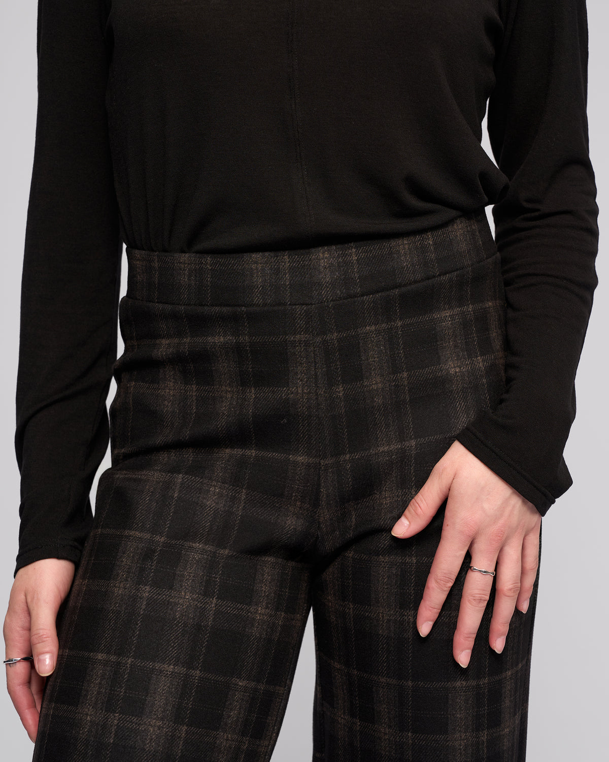 Vassalli -  Loft Pull On Pant - Checkmate - 235