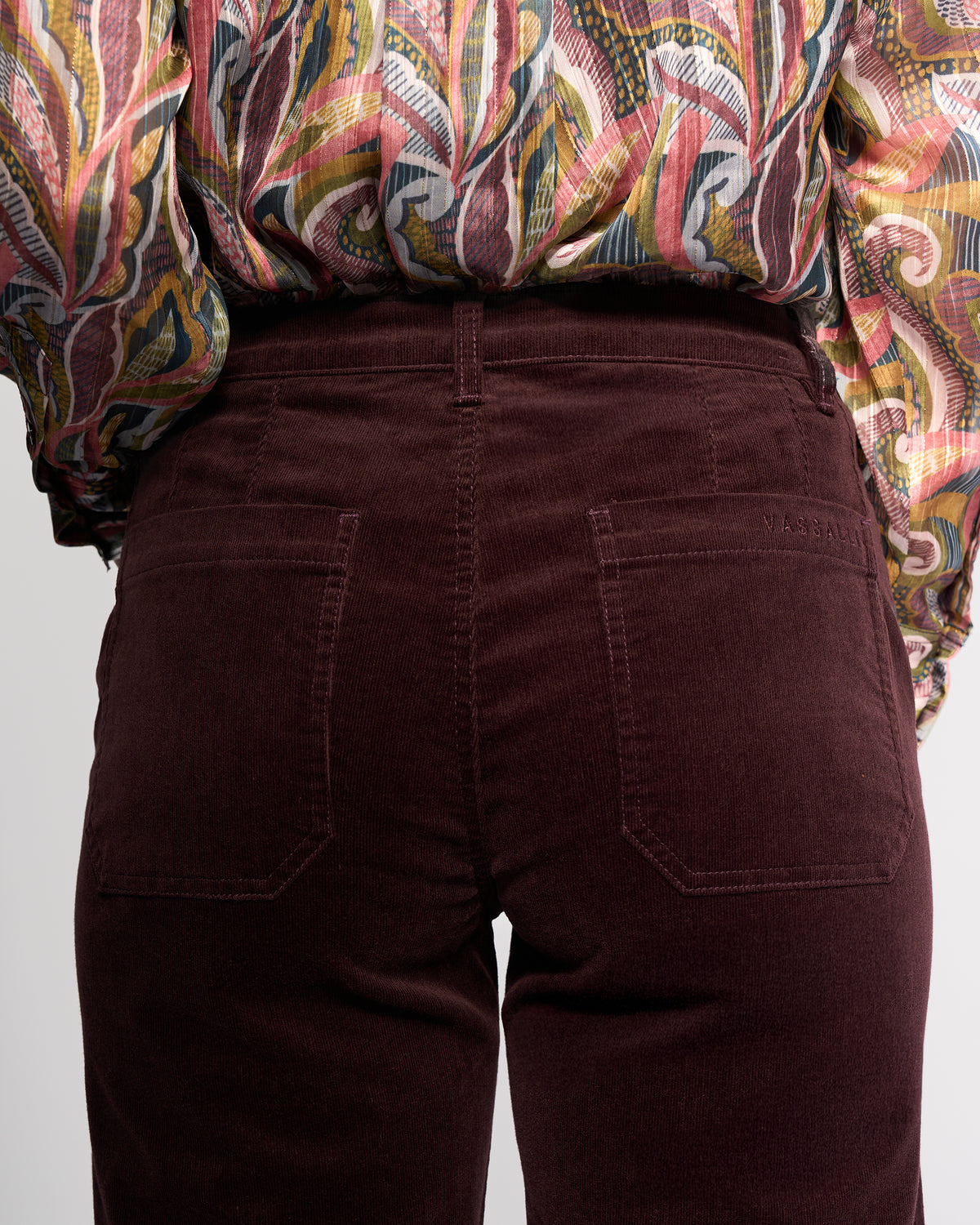 Vassalli -  Market Cord Pant - Merlot - 5039