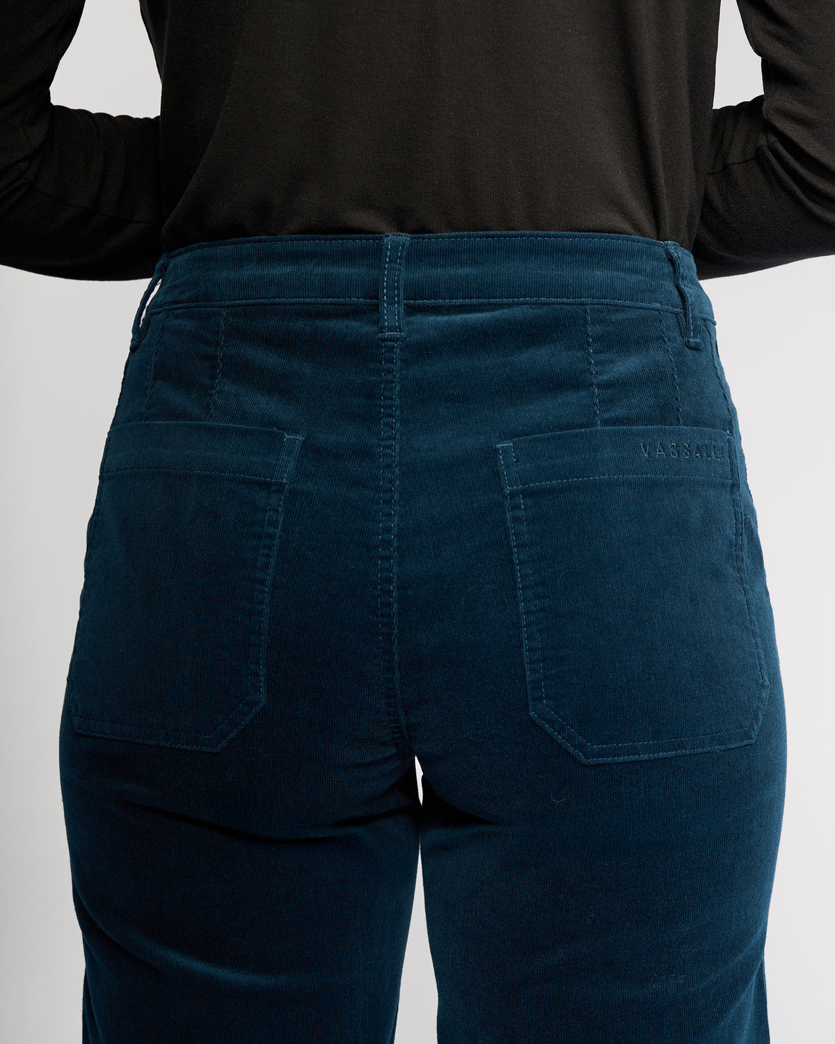 Vassalli -  Market Cord Pant - Petrol - 5039