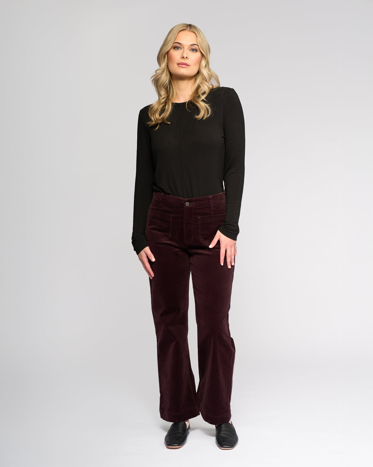 Vassalli -  Daily Cord Pant - Merlot
