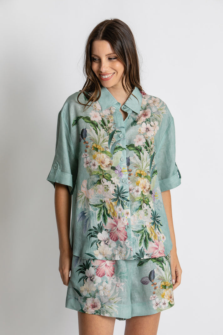 Kachel -  Eva Shirt - Sage Amour