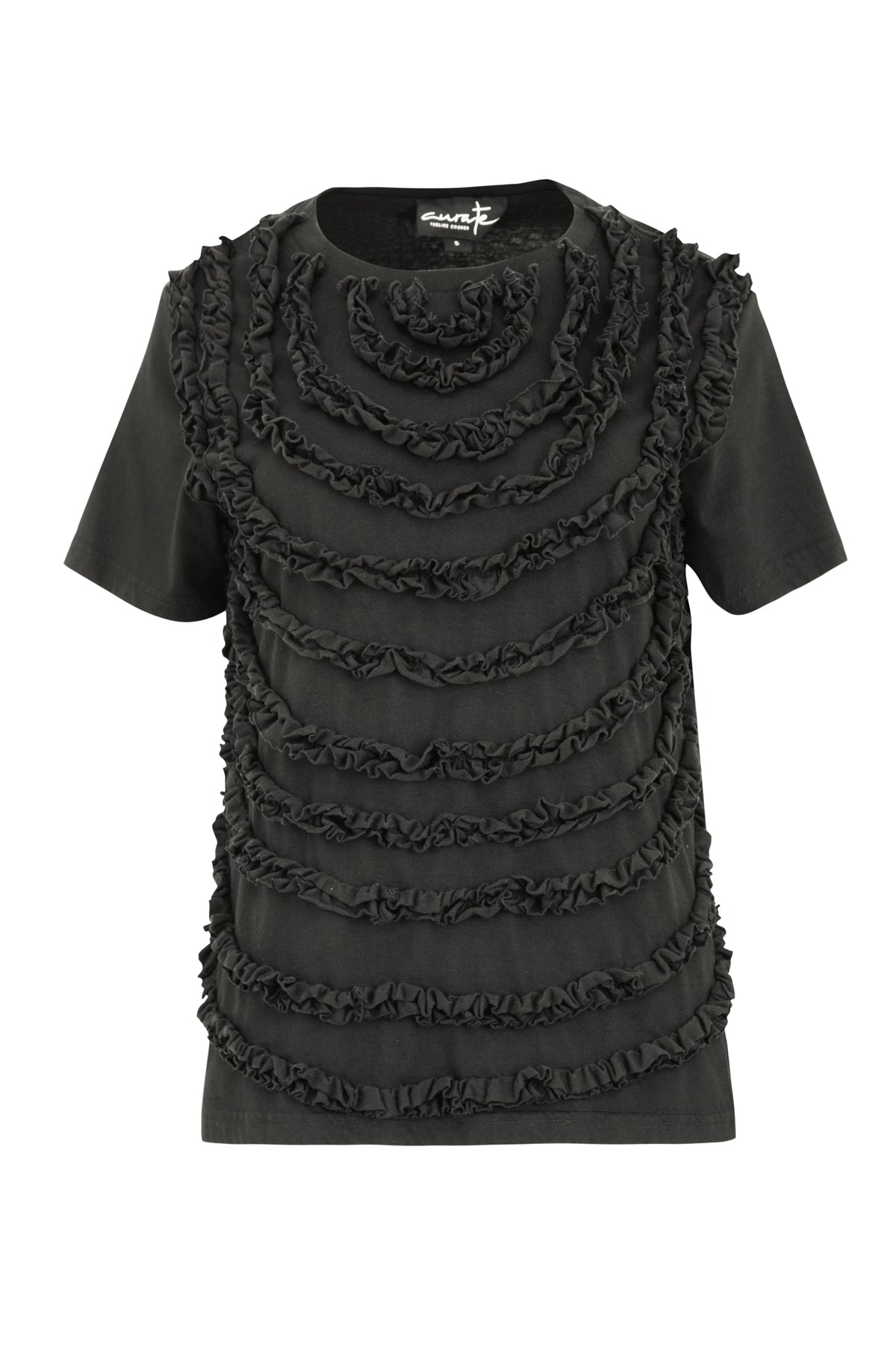 Curate - Ruffle it Up Top - Black