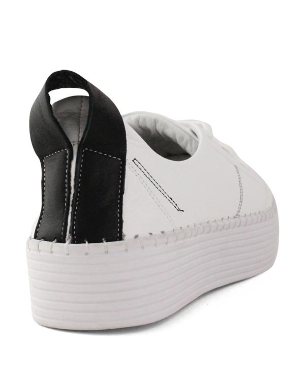 Bueno - Sailor Leather Sneaker - WHITE