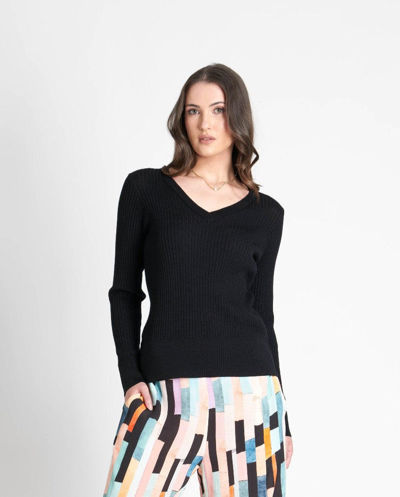 Foil  - She&#39;s So Fine - Merino Sweater - Black