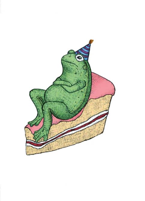 Nonsense Maker Card - Birthday Frog