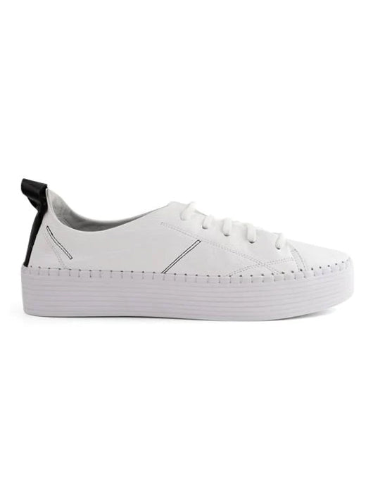 Bueno - Sailor Leather Sneaker - WHITE
