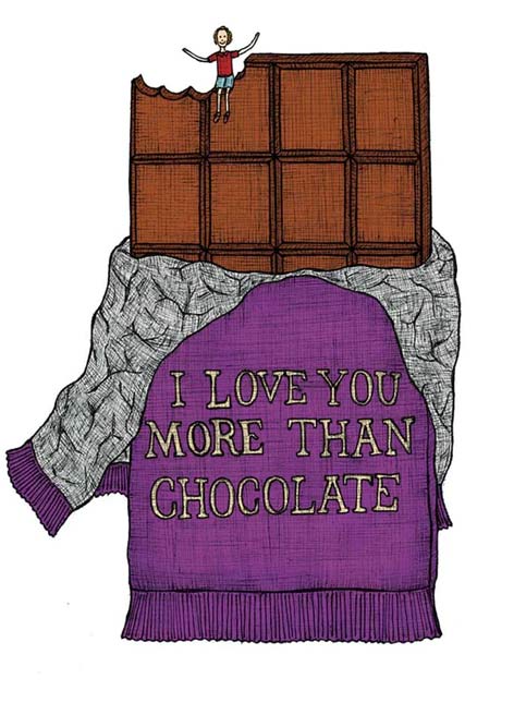Nonsense Maker Card - I Love You More Than Chocolate