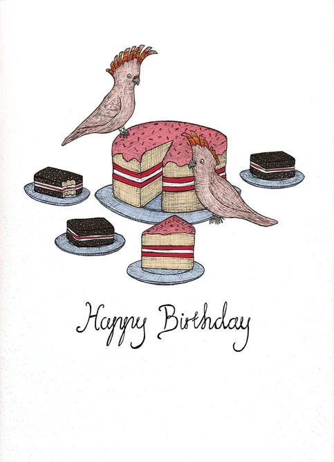 Nonsense Maker Card - Cockatoo Cake