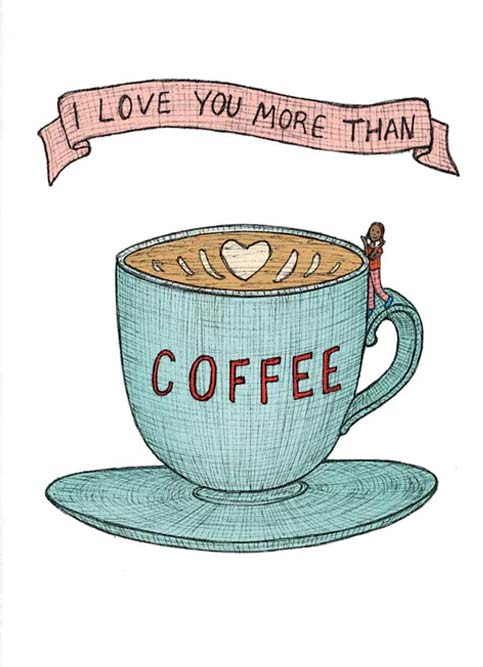 Nonsense Maker Card - I Love Coffee