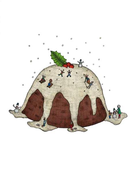 Nonsense Maker Card - Christmas Pudding