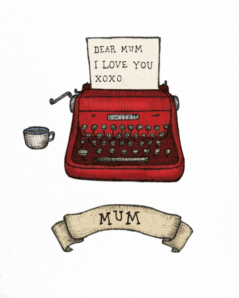 Nonsense Maker Card - Mum Typewriter