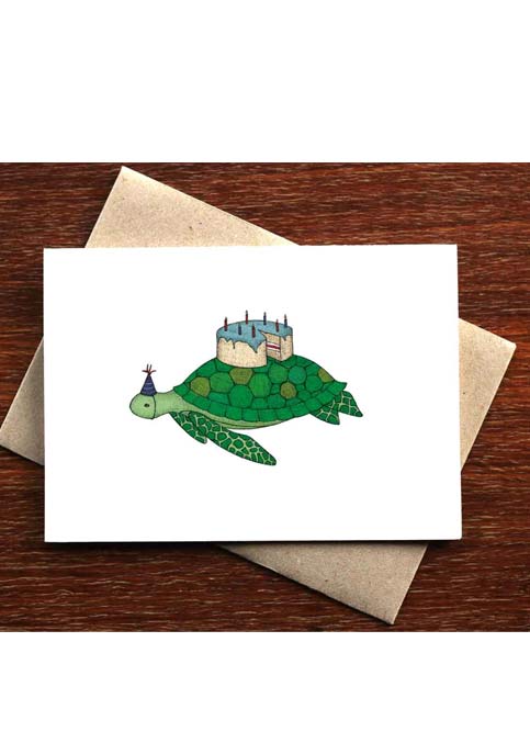 Nonsense Maker Card - Birthday Turtle